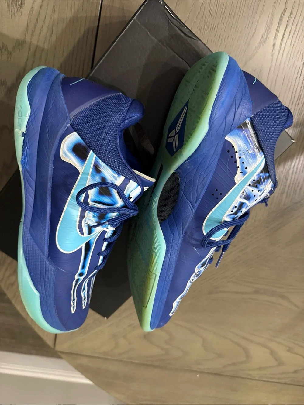 Nike Kobe 5 Protro Men's Size 11 X-Ray Sneakers HJ4303-400 Size 12.5